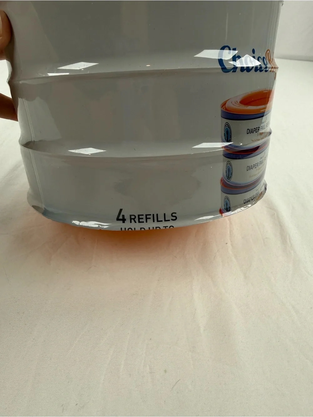Choice Refills Orange Diaper Pail Refill Canister- 4 Pack